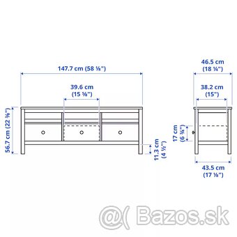 Predám skrinku na TV Ikea Hemnes - 4