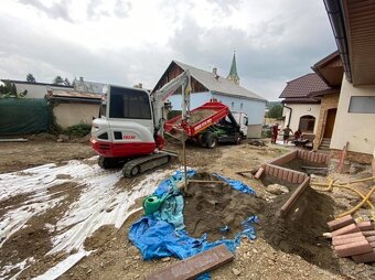 Výkopové práce, Základová doska, Hrubé stavby - 4