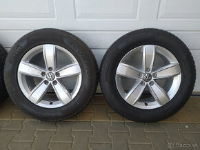 Orig. sada VW, Škoda, Seat 5x112 R17 + pneu 215/65 R17 - 4