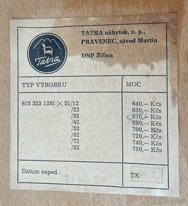 Stoličky z masívu TATRA 1986 - 4