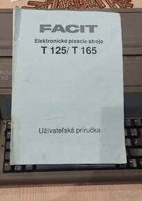 Elektronický písaci stroj Facit - 4