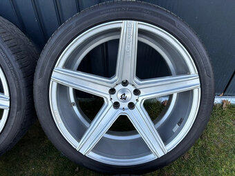 Alu kola 5x112 R22 + gumy 285/35 R22 TOP STAV - 4