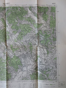 Mapa Lučenec, Fiľakovo, Málinec, Poltár, Divín r. 1945 - 4