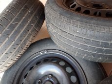 Pneumatiky  195/65 R 15 91 H s novými plechovými diskami - 4