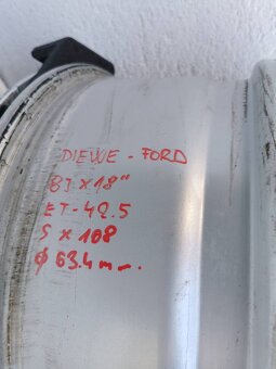 #53 Ford Diewe alu disky 5x108 r18 - 4