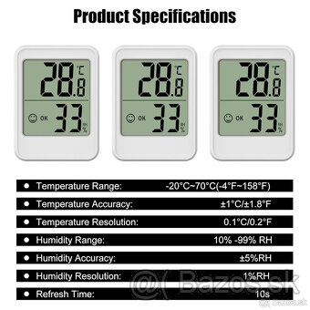 Digitálny teplomer vlhkomer - 4