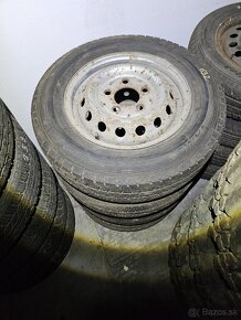 Plechové disky 5x130 + letné pneu 195/70r15c - 4