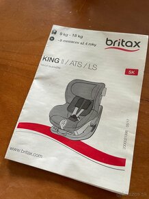 Autosedačka Britax Römer King II LS 9-18kg - 4