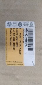 Alternátor AUDI, Volkswagen 078 903 015 FX - 4