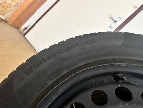 Plechové disky 5x112 + zimné gumy Continental 215/65 r17 - 4