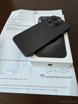 iPhone 15 pro 256gb black titanium, záruka 10/2025 - 4