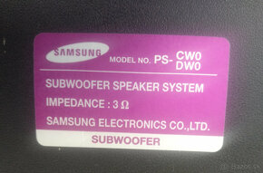 Subwoofer a 2 repraky Samsung - 4