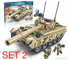 Rôzne tanky + postavičky - typ lego - nové, nehrane - 4