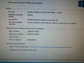 Počítač HP.Intel i3-2100 2x3,10GHz.8gb ram.256gb SSD+320gbHD - 4