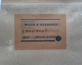 Miloš Alexander Bazovský - Zbožnosť (1947) - 4