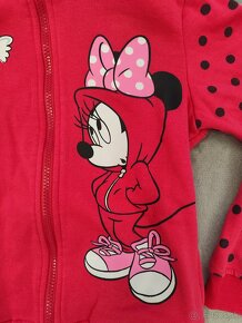 Dievčenská detská Minnie Mouse ružová mikina - 4