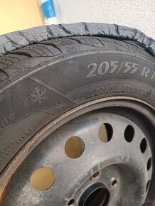 Zimne pneumatiky na plechovych diskoch 205/55 R16 - 4