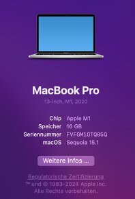 Macbook Pro 13" M1 (2020) 16/256GB - 4