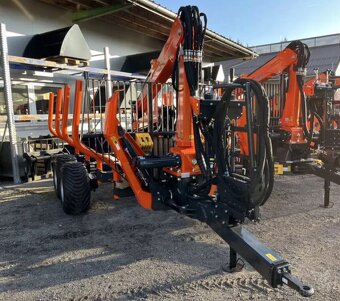 Vyvážecí přívěs vyvážečka MTM 10tun, Hydraulická ruka 6,6m - 4