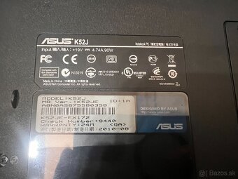 Asus K52J - Intel P6100 - 4GB RAM - 500GB HDD - Radeon  5000 - 4