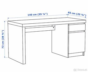 Pracovný stôl Ikea MALM - 4