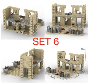 Rôzne sety vojakov 6 + doplnky - typ lego - nové - 4