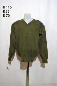 Vojenský sveter zelený - 4