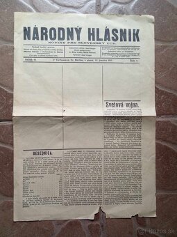 Narodny Hlasnik 1915 - I.Sv.vojna (V slovenskom jazyku). - 4