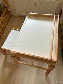Nastavitelny detsky stolik a lavica FLISAT (z IKEA) - 4