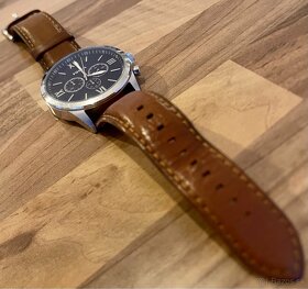 Hodinky Fossil Flynn Chronograph Brown Leather Watch - 4