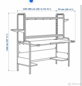 Pracovný stôl Fredde Ikea - 4