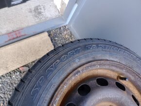 Plechové disky r14 originál Ford + letné 185/60r14 - 4