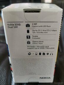 NOKIA 3310 (verzia 2017) dual SIM, nový (no SK CZ menu) - 4
