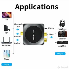 Bluetooth prevodník DAC 192 kHz - ÜnnLink - 4