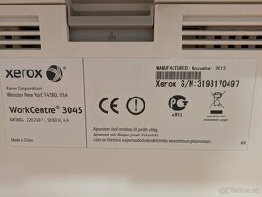 Predam laserovu ciernobielu tlaciaren Xerox Workcentre 3045 - 4