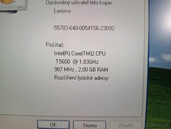predám LENOVO THINKPAD T60 , WINDOWS XP - 4