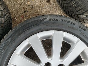 VW elektróny 5x112 R16, zimná sada - 4