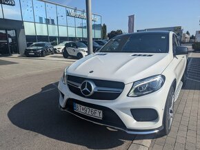 GLE Coupe 350d AMG folia biela Perlet. Orig Cierna Metaliza - 4