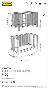 IKEA postelka GULLIVER 60x120 cm - 4