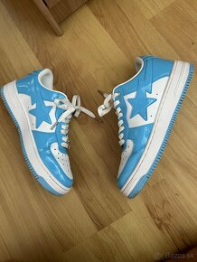 bape sta patent leather baby blue - 4