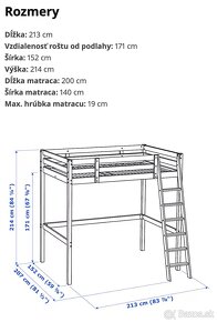 Poschodová posteľ Stora (IKEA) - 4