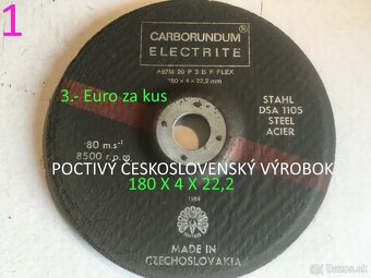 Brúsne kamene a rezné kotúče do brúsky a karbobrúsky - 4