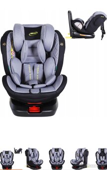 Nová autosedačka FARO 40-150cm, ISOFIX, otočná - 4