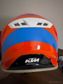 Prilba Ktm a okuliare 100% - 4