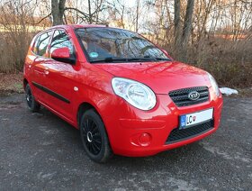 Kia Picanto benzín 4valec 2009, červená pastelová-TOP PONUKA - 4