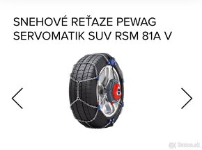 Predám snehove retaze PEWAG - 4