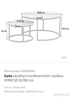 Sada okrúhlych konferenčných stolíkov - 4