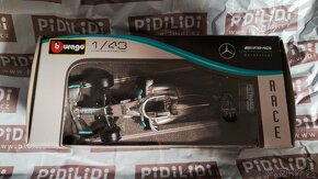 Predám bburago 2019 formula1 mercedes amg petronas f1 w10+ - 4