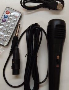 Aktívny reproduktor na USB s BT, rádiom s mikrofónom VK 082 - 4