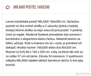 Manželská posteľ s úložným priestorom - 4